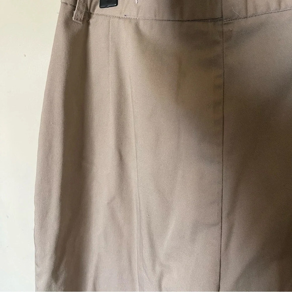 Vintage y2k khaki high waist relaxed fit trouser pants Sz 8 baggy fit - Picture 8 of 10